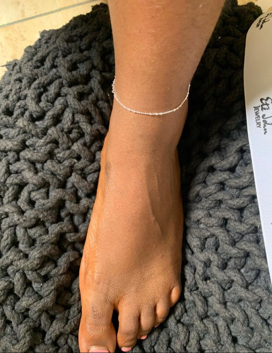 Tiny Beaded Anklet