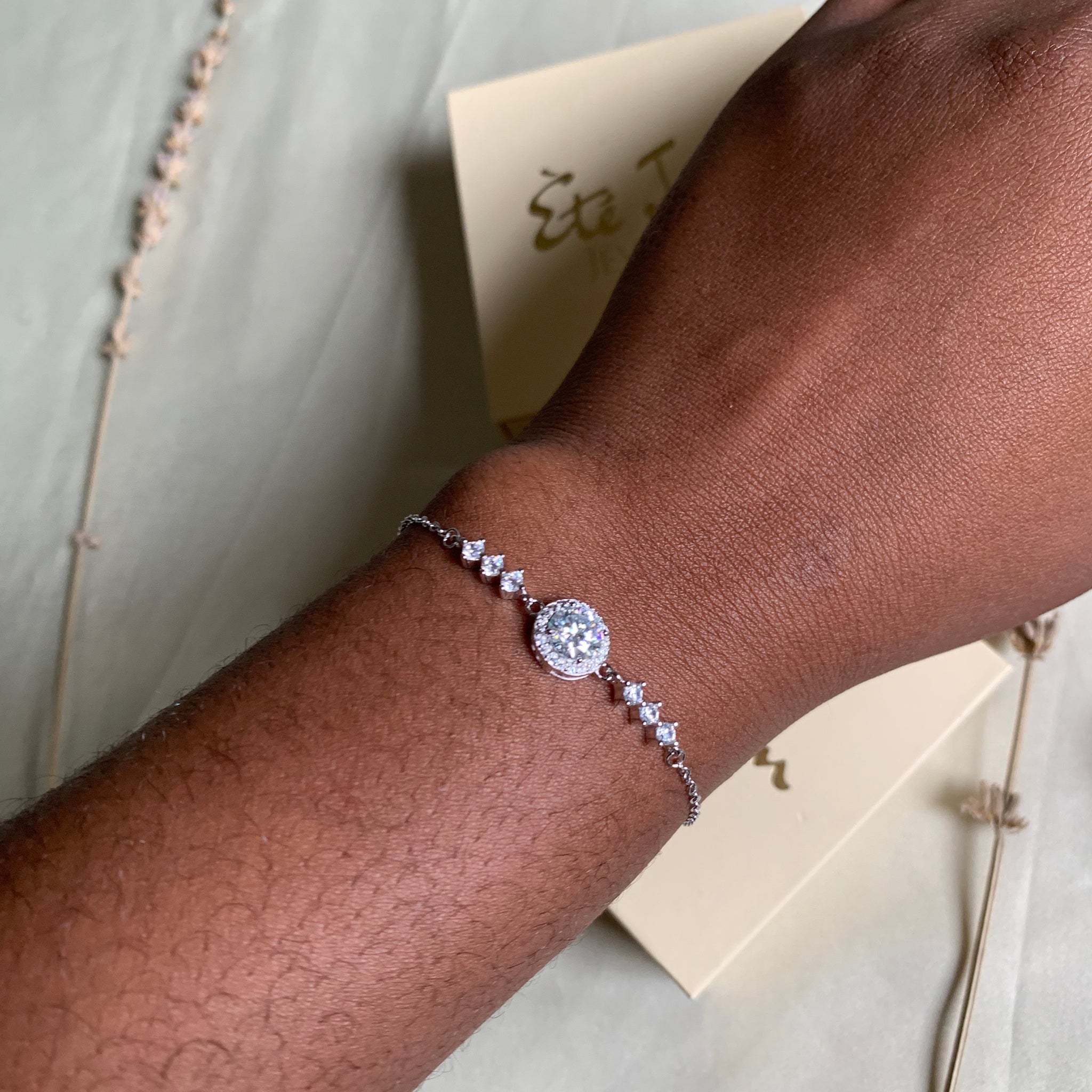 Round Moissanite Bracelet