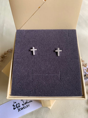 Studded Cross Stud