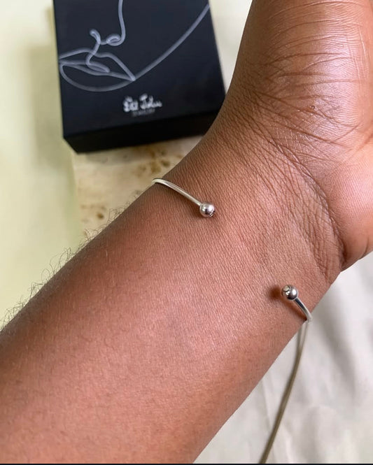 Smooth and Textured Ball Bangles