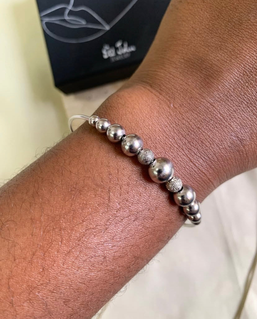 Smooth and Textured Ball Bangles