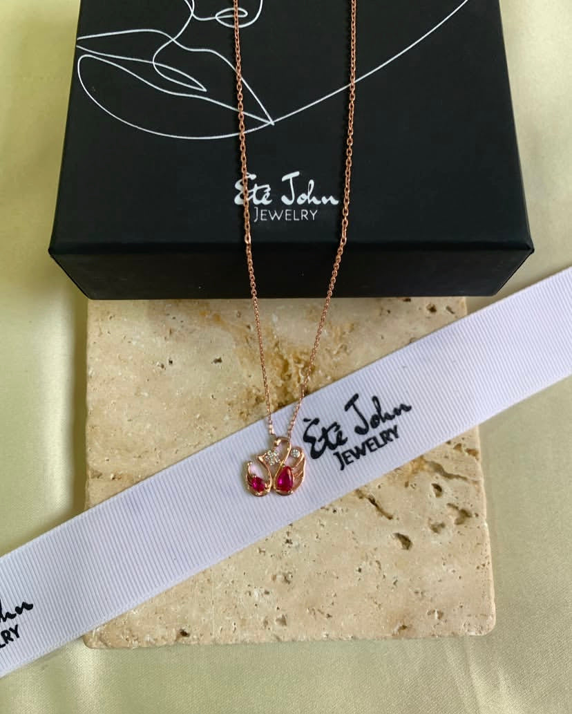 Swan Love Necklace