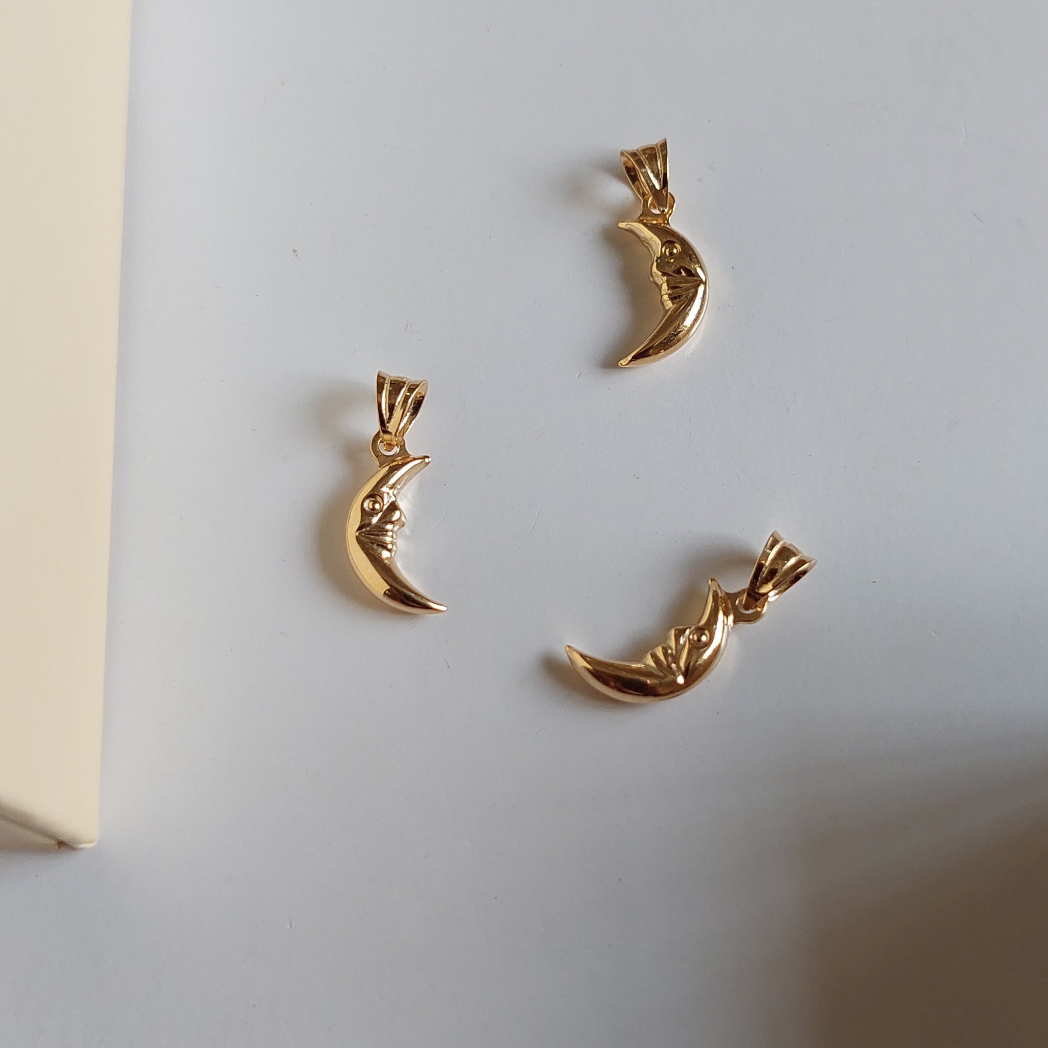 Tiny half moon pendant